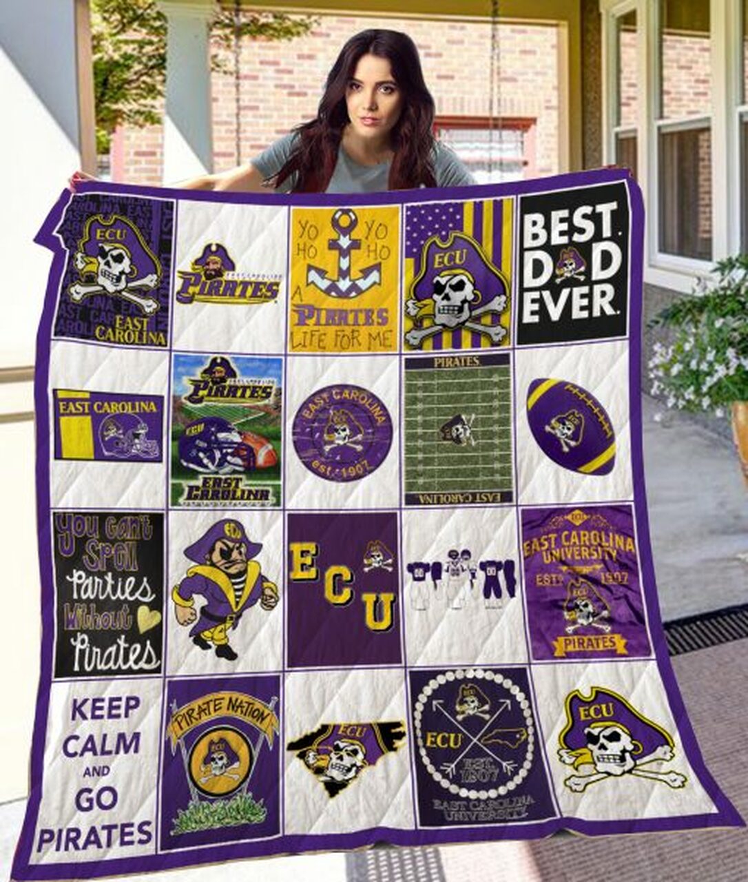 East Carolina Pirates 1 Blanket 1 East Carolina Pirates 1 Blanket