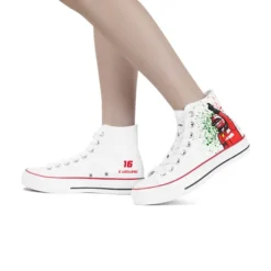 Charles Leclerc High Top White High Top Shoes