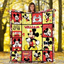 Mickey Love Minnie 09 Blanket