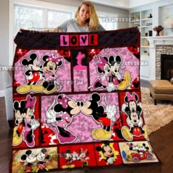 Mickey Love Minnie 05 Blanket