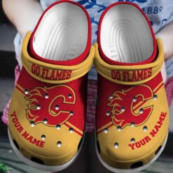 Calgary Flames Soft Clogs