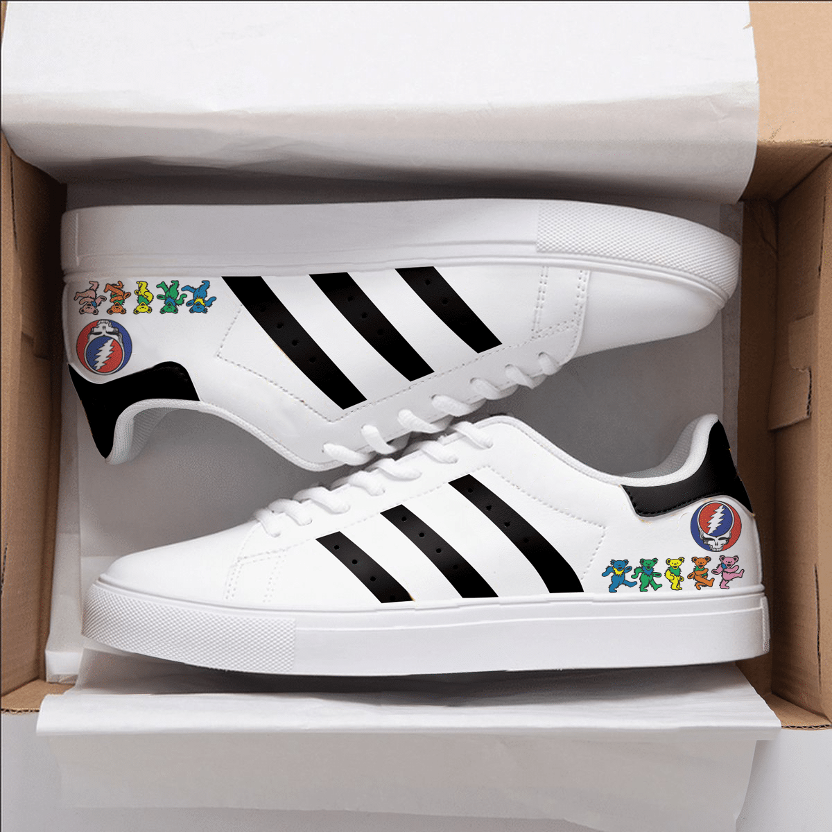 Grateful Dead Stan Smith Shoes 1 Grateful Dead Stan Smith Shoes