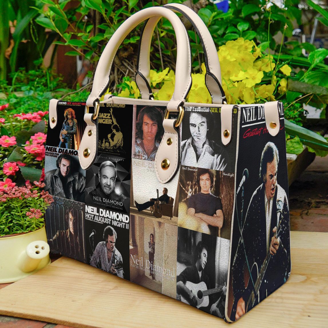 Neil Diamond 2 Leather Handbag 1 Neil Diamond 2 Leather Handbag