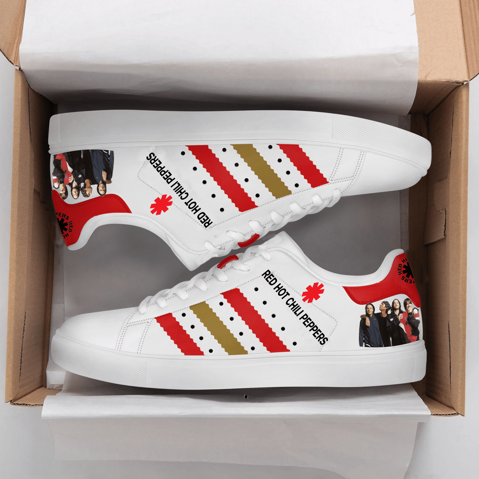 Red Hot Chili Peppers G01 Stan Smith Shoes 1 Red Hot Chili Peppers G01 Stan Smith Shoes
