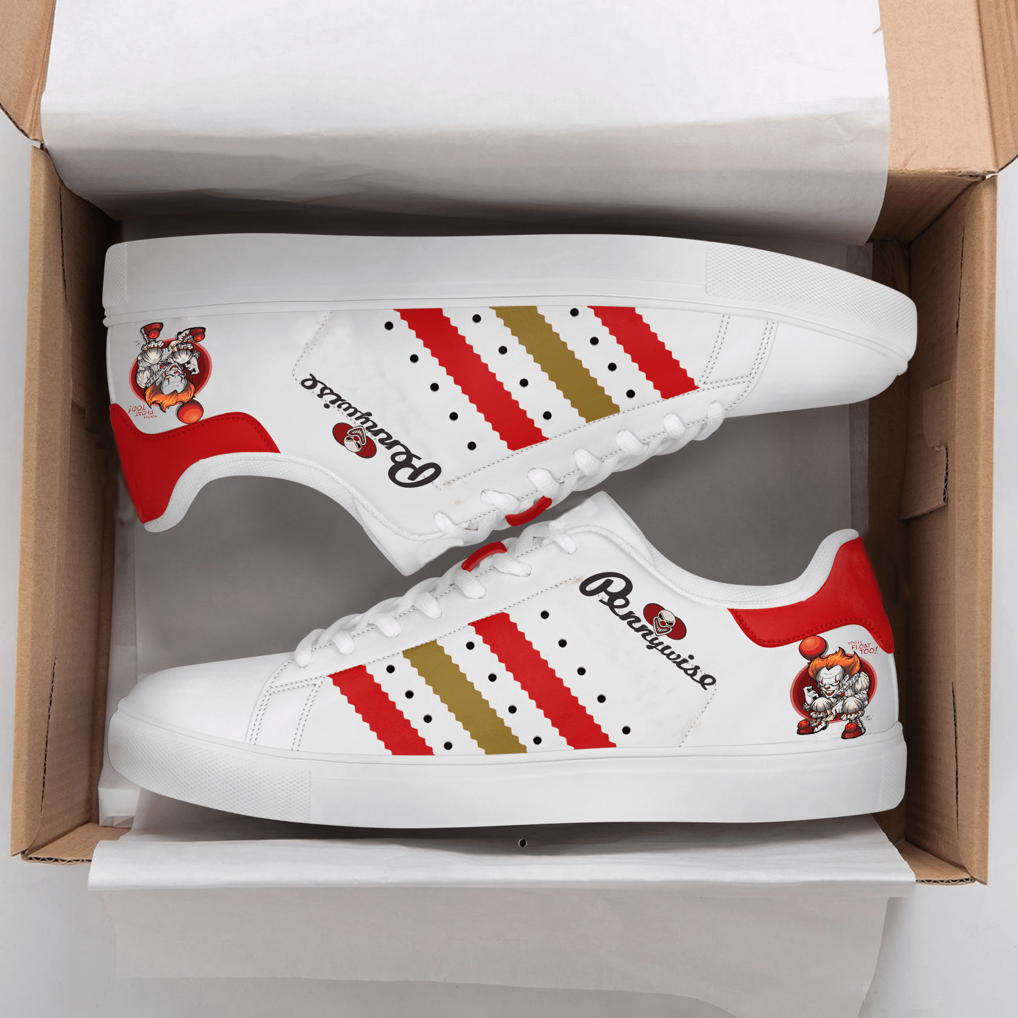 The Pennywise Stan Smith Shoes 1 The Pennywise Stan Smith Shoes