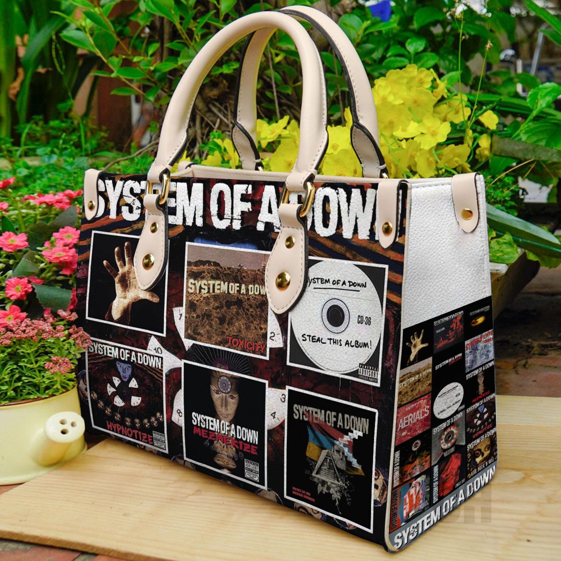 System Of A Down Leather Handbag 1 System Of A Down Leather Handbag