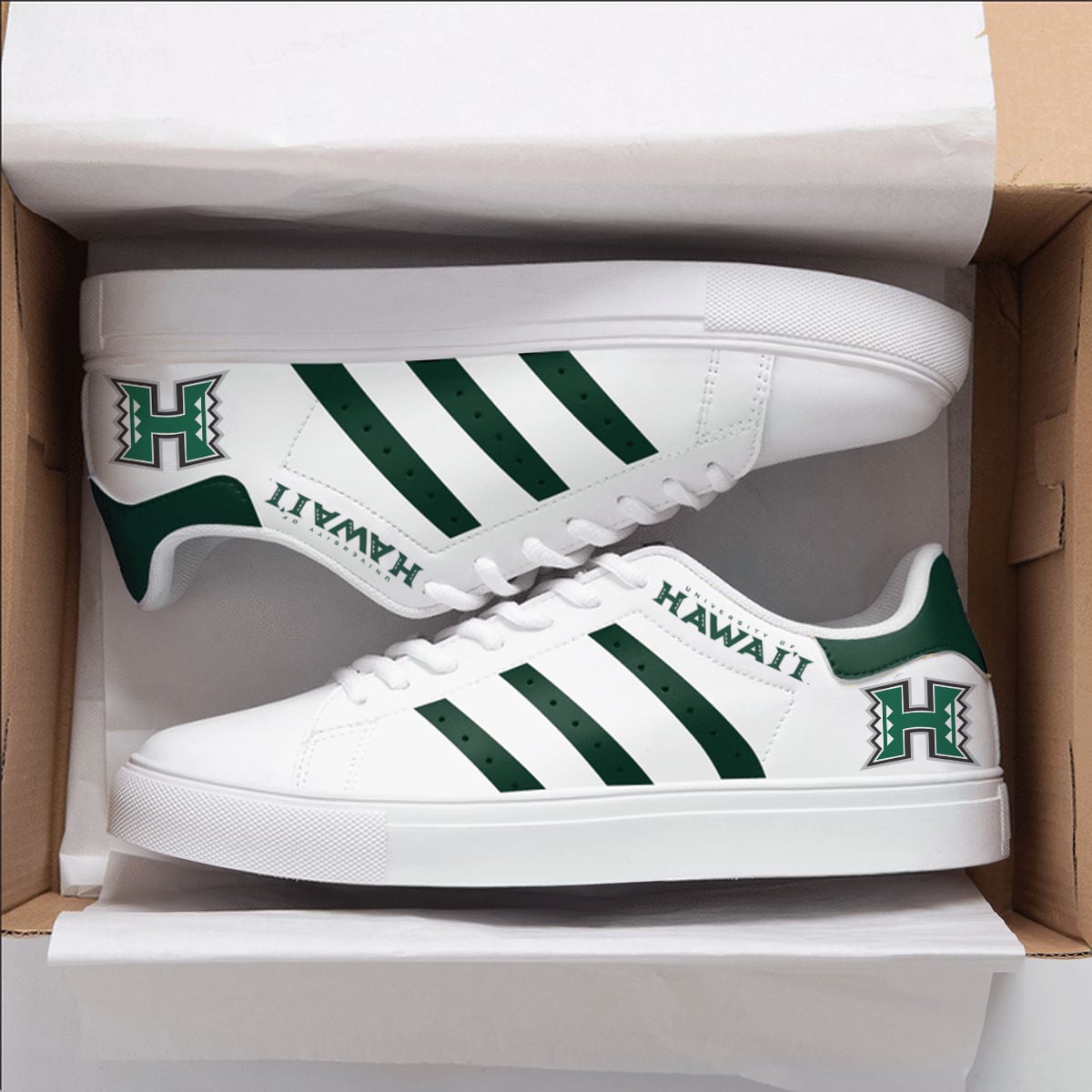 Hawaii Rainbow Warriors Stan Smith Shoes 1 Hawaii Rainbow Warriors Stan Smith Shoes