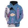 Seeyore Hoodie Zip Hoodie 3D