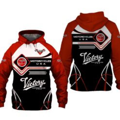 Victory Motorcycle Hoodie Zip Hoodie 3D