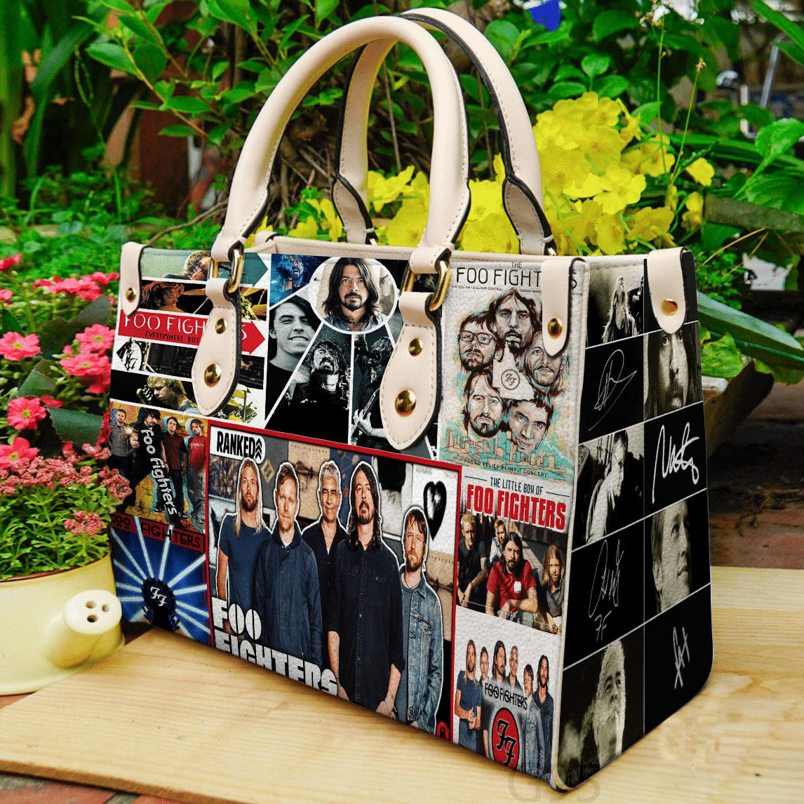 Foo Fighters Love I10 Leather Handbag 1 Foo Fighters Love I10 Leather Handbag
