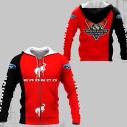 Ford Bronco Hoodie Zip Hoodie 3D