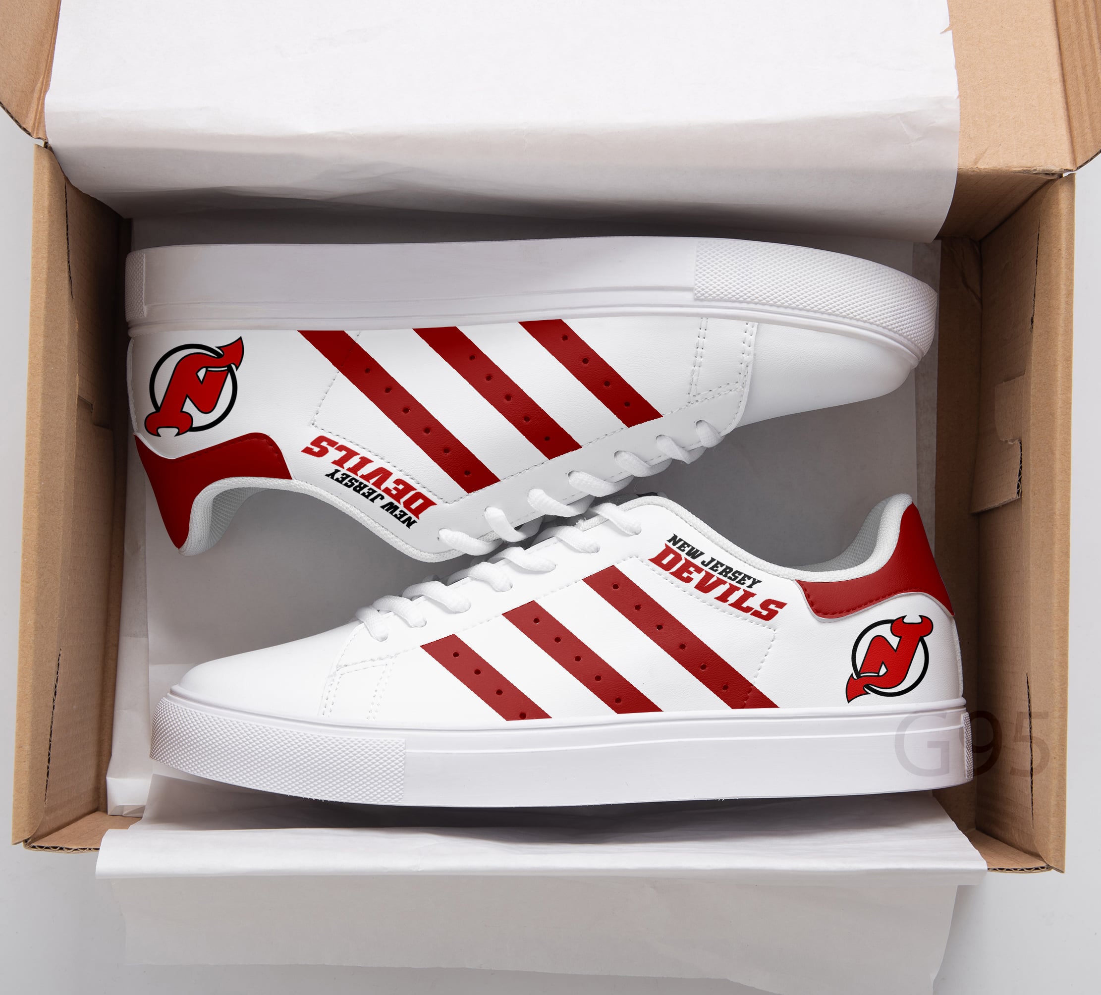 New Jersey Devils Stan Smith Shoes 1 New Jersey Devils Stan Smith Shoes