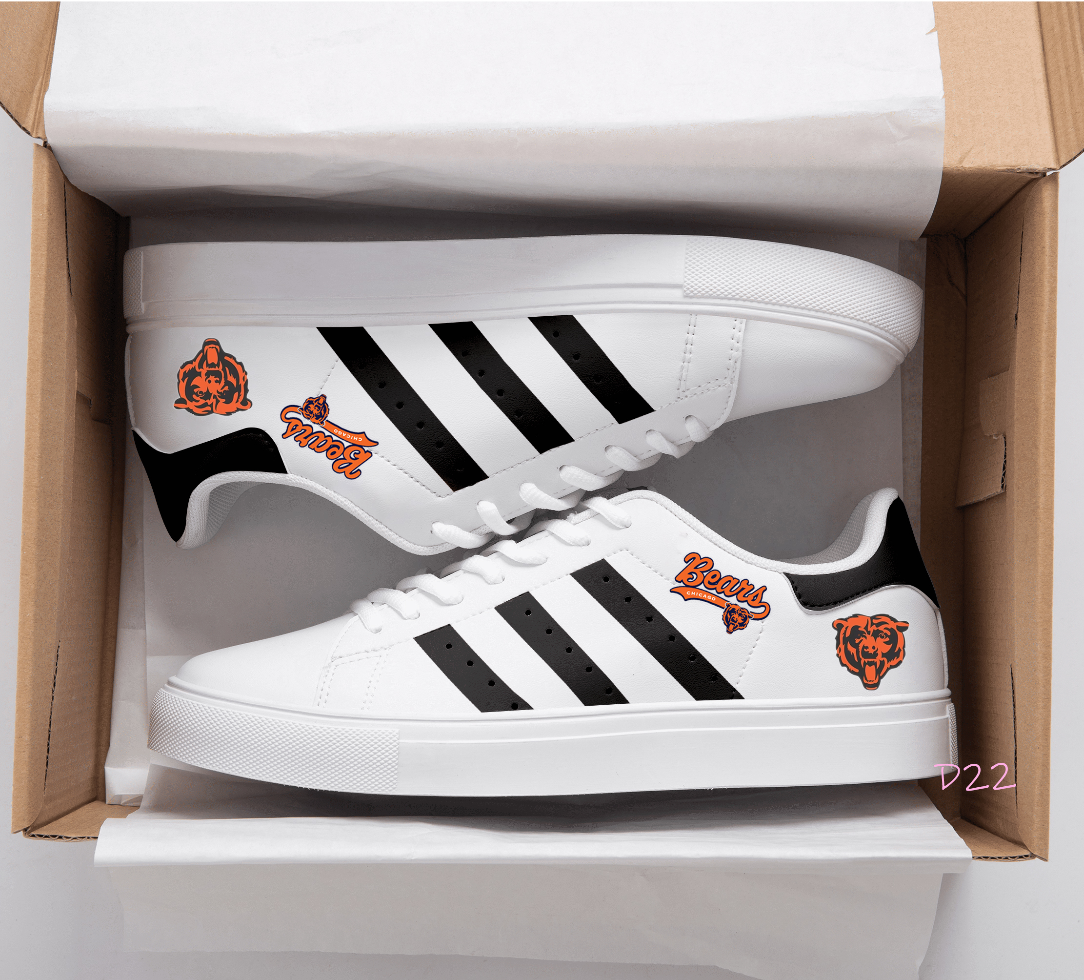 Chicago Bears A1 Stan Smith Shoes 1 Chicago Bears A1 Stan Smith Shoes