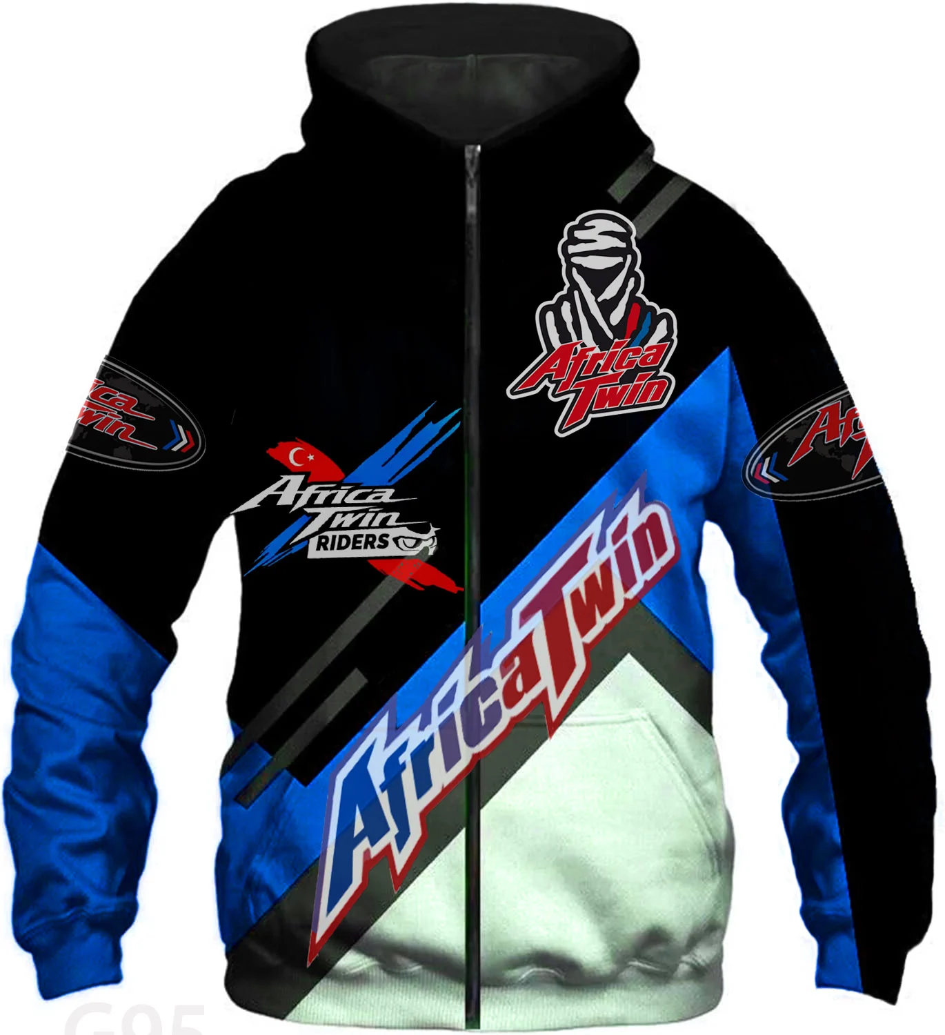 Africa Twin Zip 2 Hoodie 1 Africa Twin Zip 2 Hoodie