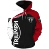 Triumph Lover Red Hoodie Zip Hoodie 3D