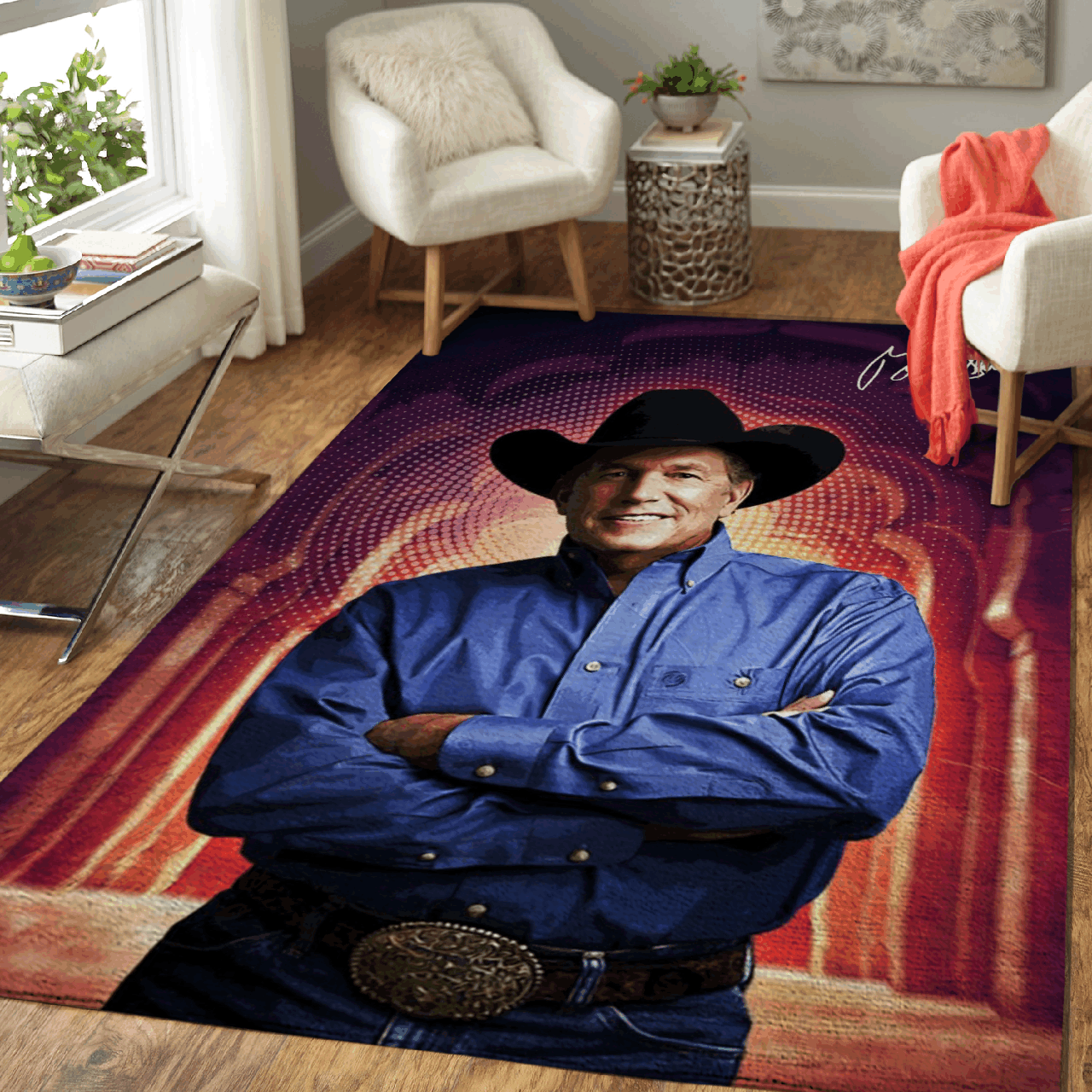 George Strait Area Rug 1 George Strait Area Rug