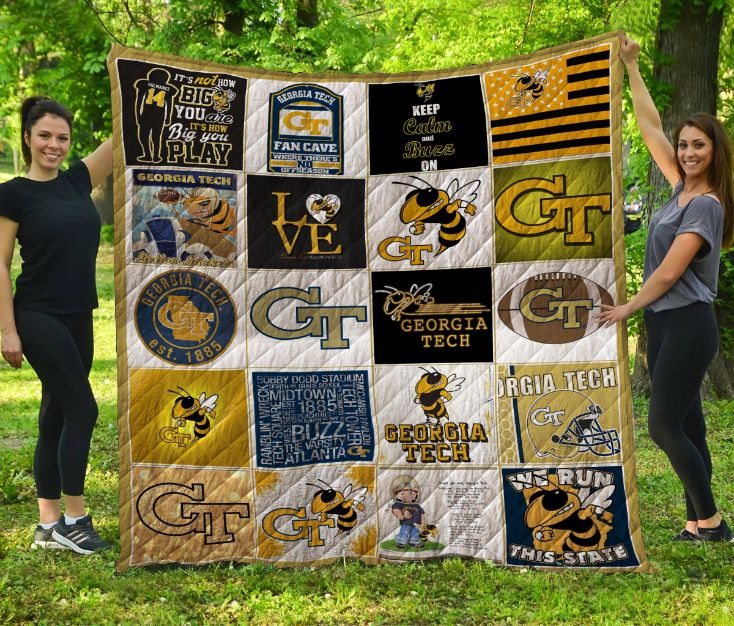 Georgia Tech Yellow Jackets 2 Blanket 1 Georgia Tech Yellow Jackets 2 Blanket