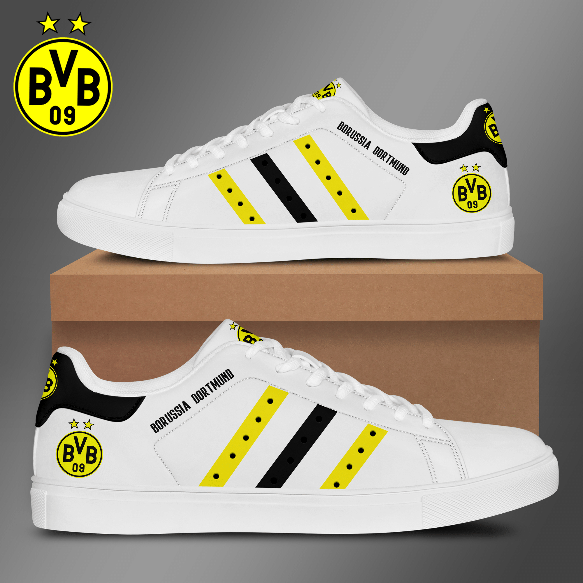 Borussia Dortmund 7 Kbee Stan Smith Shoes 1 Borussia Dortmund 7 Kbee Stan Smith Shoes