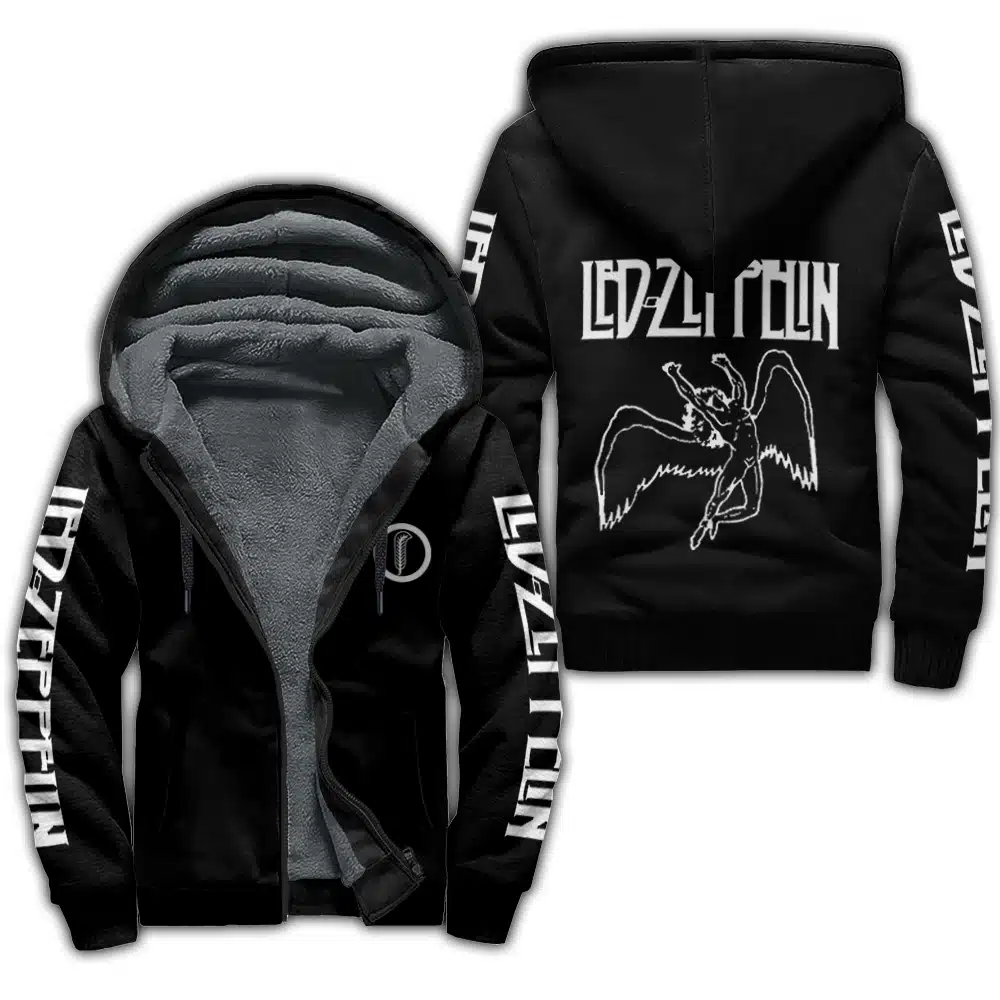 Led Zeppelin Fleece Jacket 1 Led Zeppelin Fleece Jacket