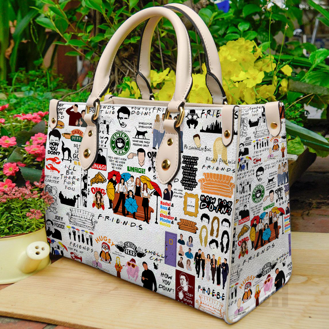 F.r.i.e.n.d.s Leather Handbag 1 F.r.i.e.n.d.s Leather Handbag