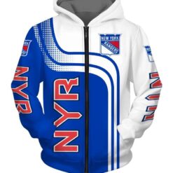 New York Rangers A Hoodie Zip Hoodie 3D