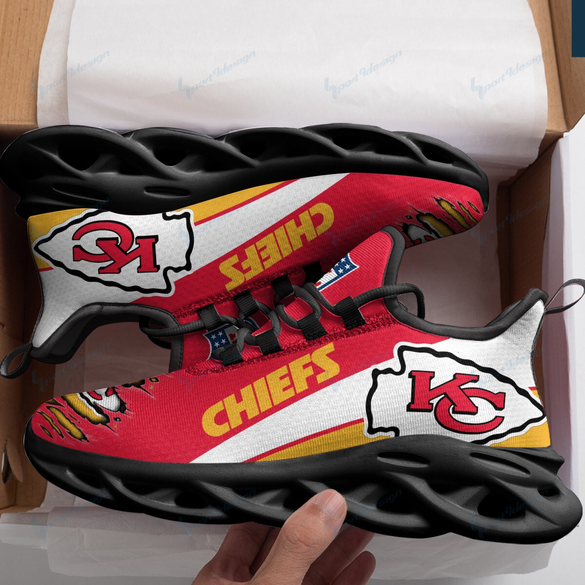 Kansas City Chiefs A2 Max Soul Shoes 1 Kansas City Chiefs A2 Max Soul Shoes
