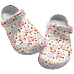 Kirby Pattern Soft Clogs