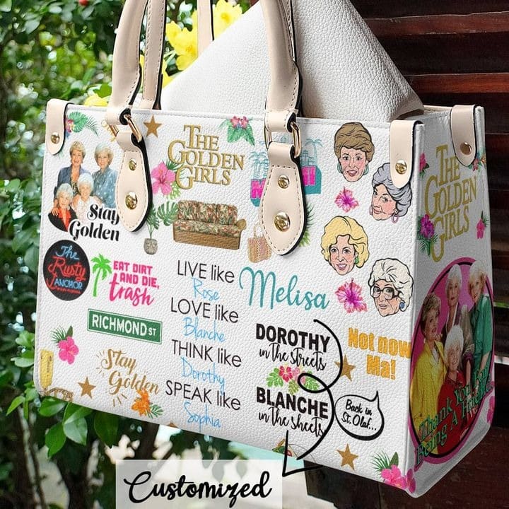 The Golden Girls A0 Hand Leather Handbag 1 The Golden Girls A0 Hand Leather Handbag