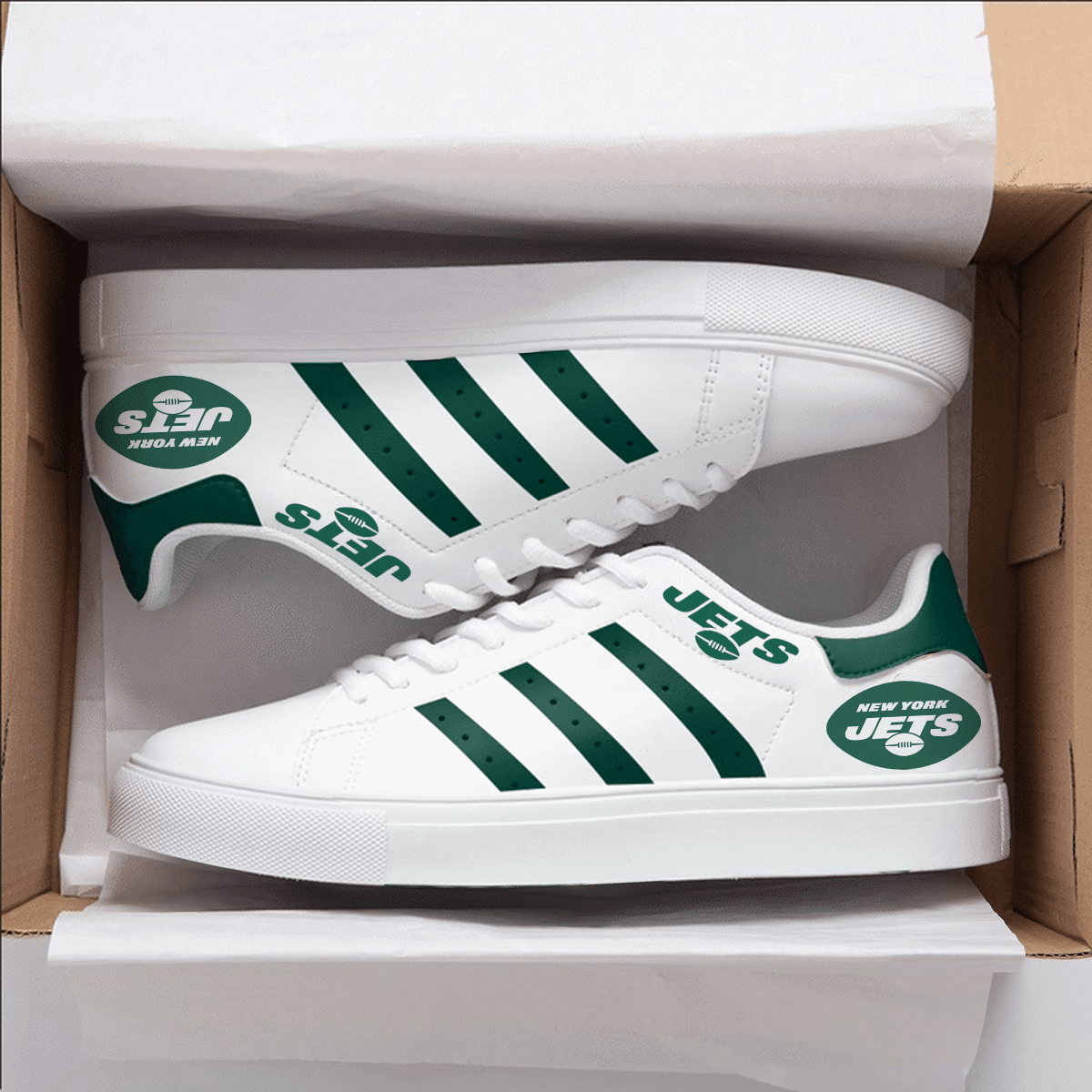 New York Jets Stan Smith Shoes 1 New York Jets Stan Smith Shoes
