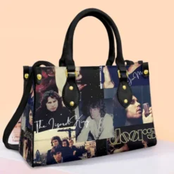 Jim Morrison 1 Leather Handbag