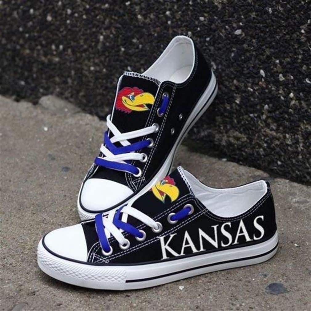 Kansas Jayhawks 1i Low Top Shoes 1 Kansas Jayhawks 1i Low Top Shoes