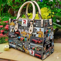 Kyle Busch 1 Leather Handbag