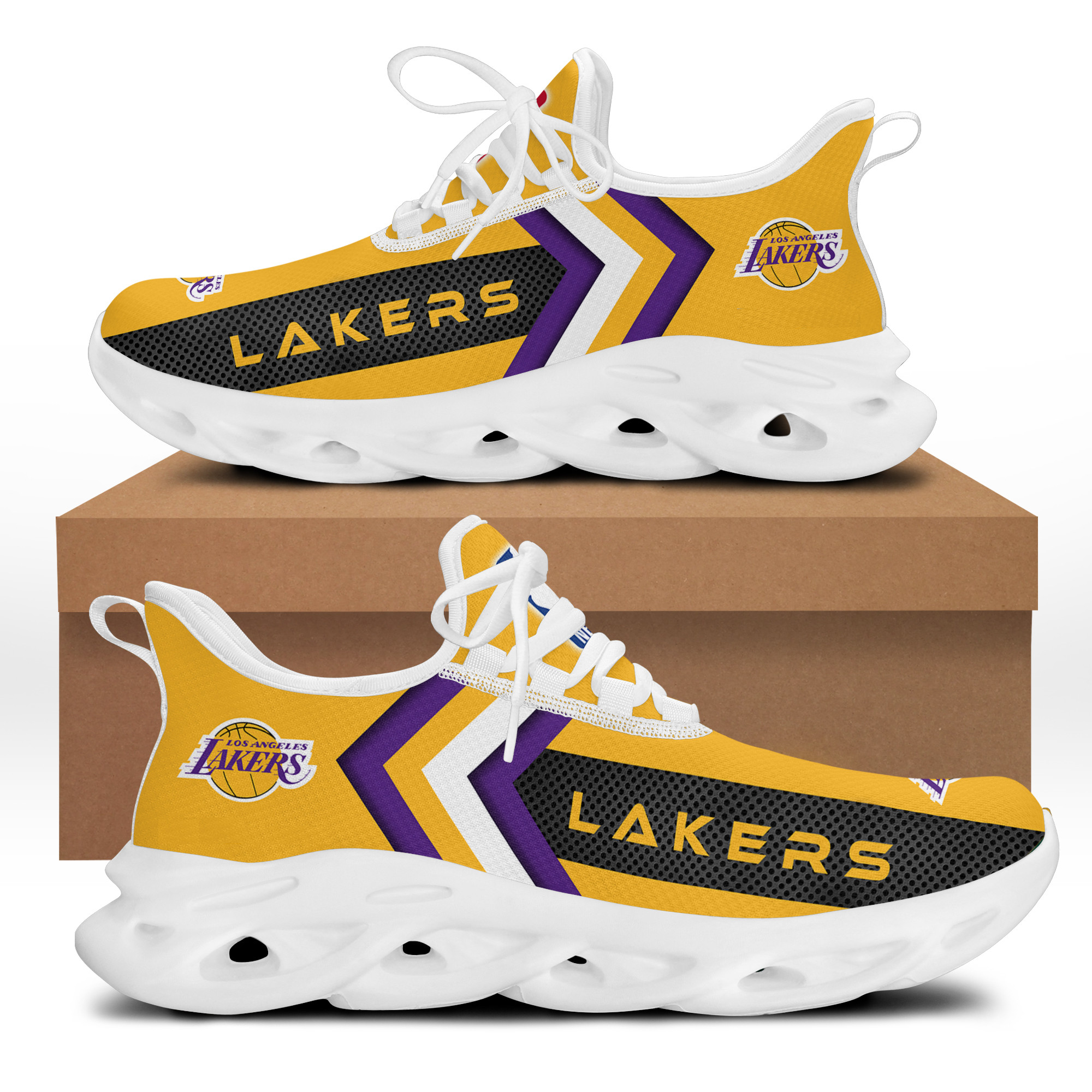 Los Angeles Lakers Golden Max Soul Shoes 1 Los Angeles Lakers Golden Max Soul Shoes