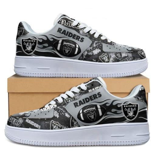 Las Vegas Raiders Air Force Shoes 1 Las Vegas Raiders Air Force Shoes