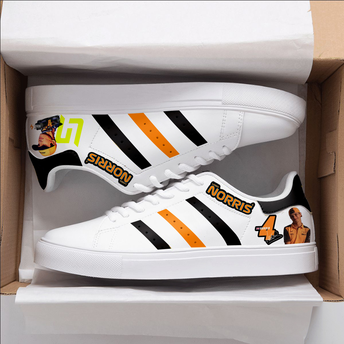 Lando Norris A1 Stan Smith Shoes 1 Lando Norris A1 Stan Smith Shoes