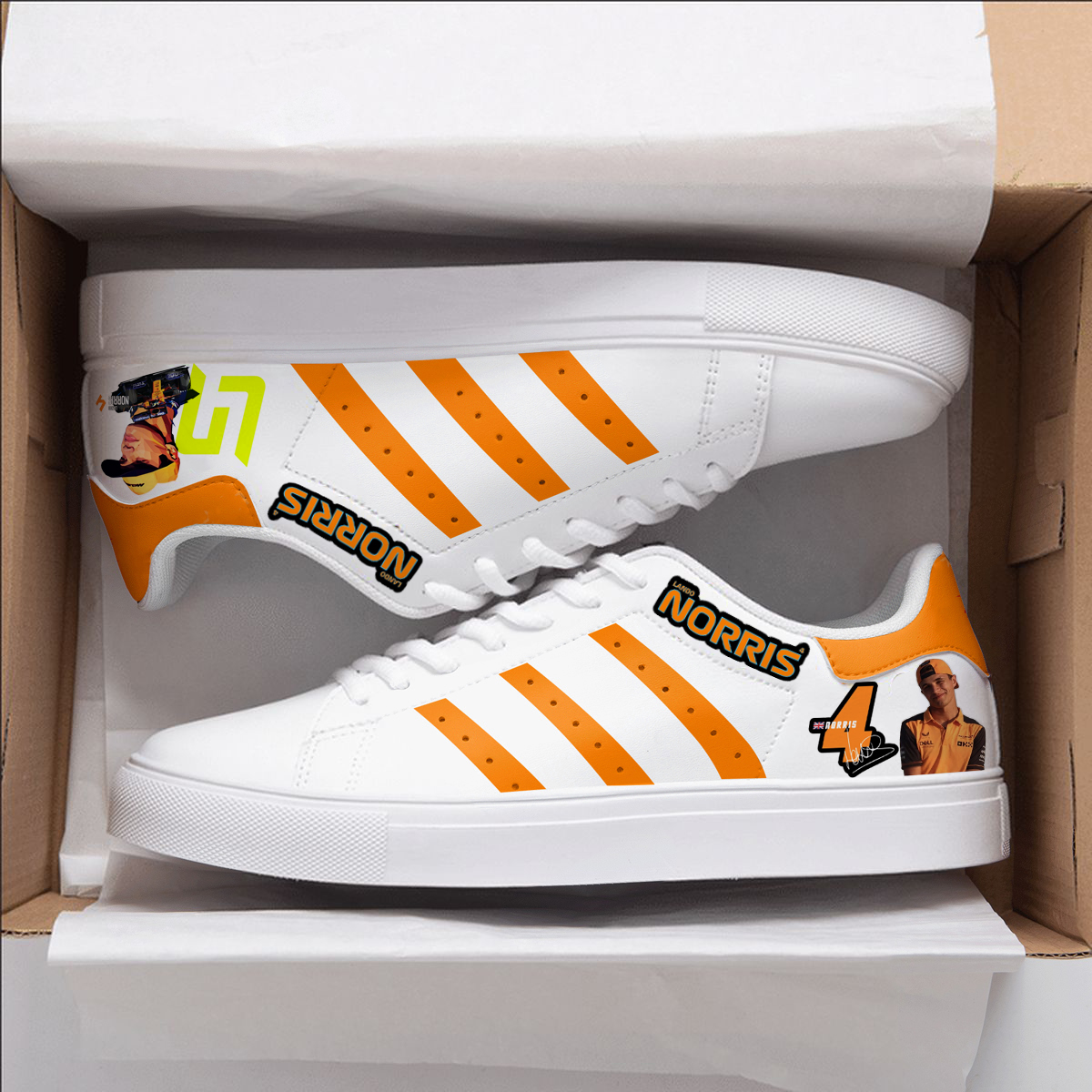 Lando Norris A2 Stan Smith Shoes 1 Lando Norris A2 Stan Smith Shoes