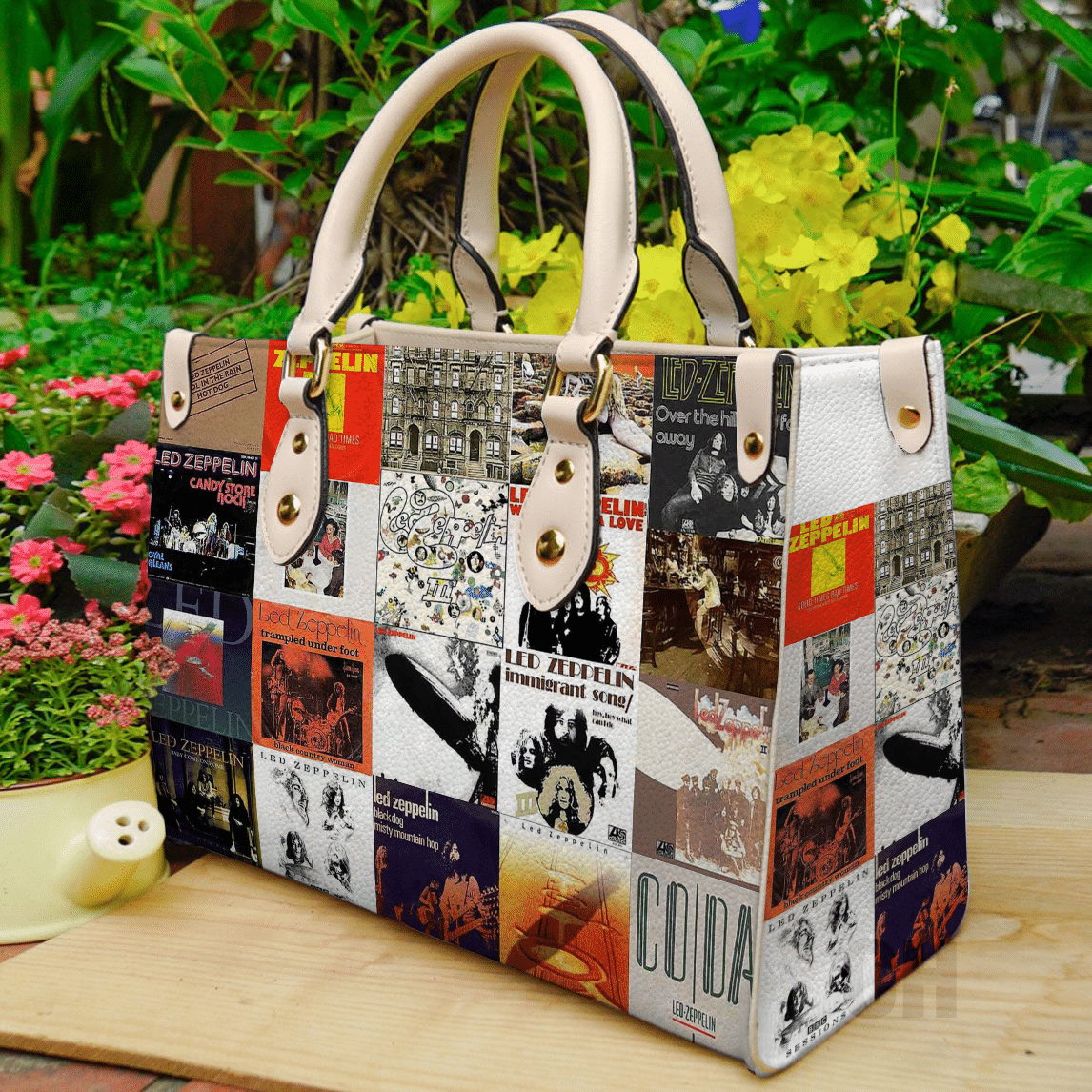 Led Zeppelin Leather Handbag 1 Led Zeppelin Leather Handbag