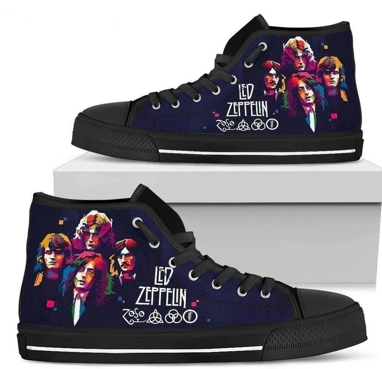 Led Zeppelin 1 High Top Shoes 1 Led Zeppelin 1 High Top Shoes