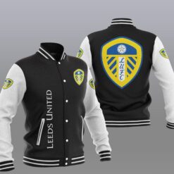 Leeds United Baseball Jacket