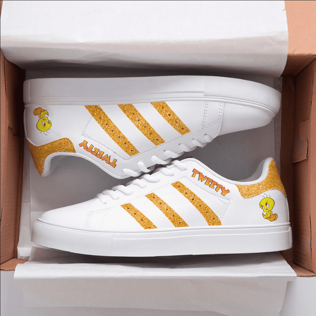 Tweety Bird Stan Smith Shoes 1 Tweety Bird Stan Smith Shoes