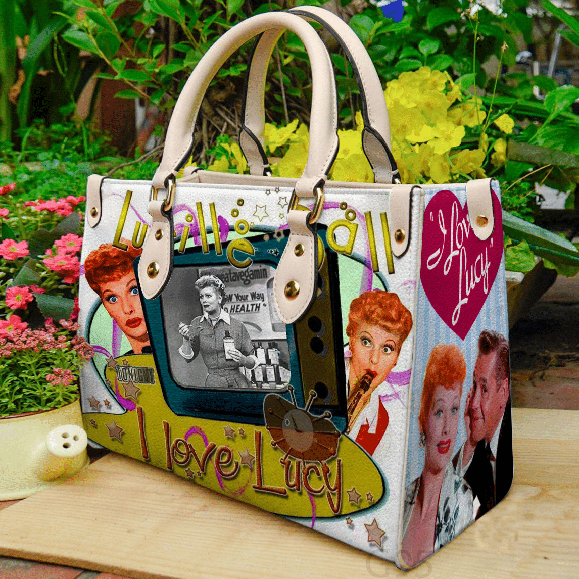 I Love Lucy 3 Leather Handbag 1 I Love Lucy 3 Leather Handbag