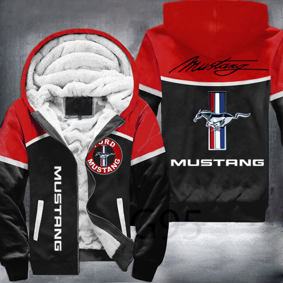 Ford Mustang Car C Fleece Jacket 1 Ford Mustang Car C Fleece Jacket