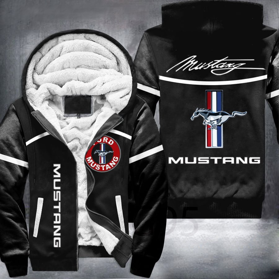 Ford Mustang Car B Fleece Jacket 1 Ford Mustang Car B Fleece Jacket