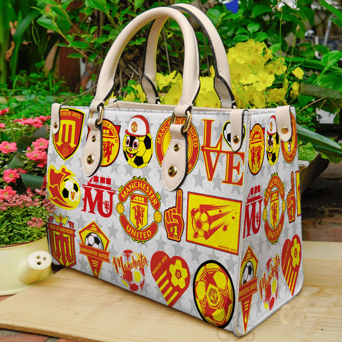 Manchester United Hand Leather Handbag 1 Manchester United Hand Leather Handbag