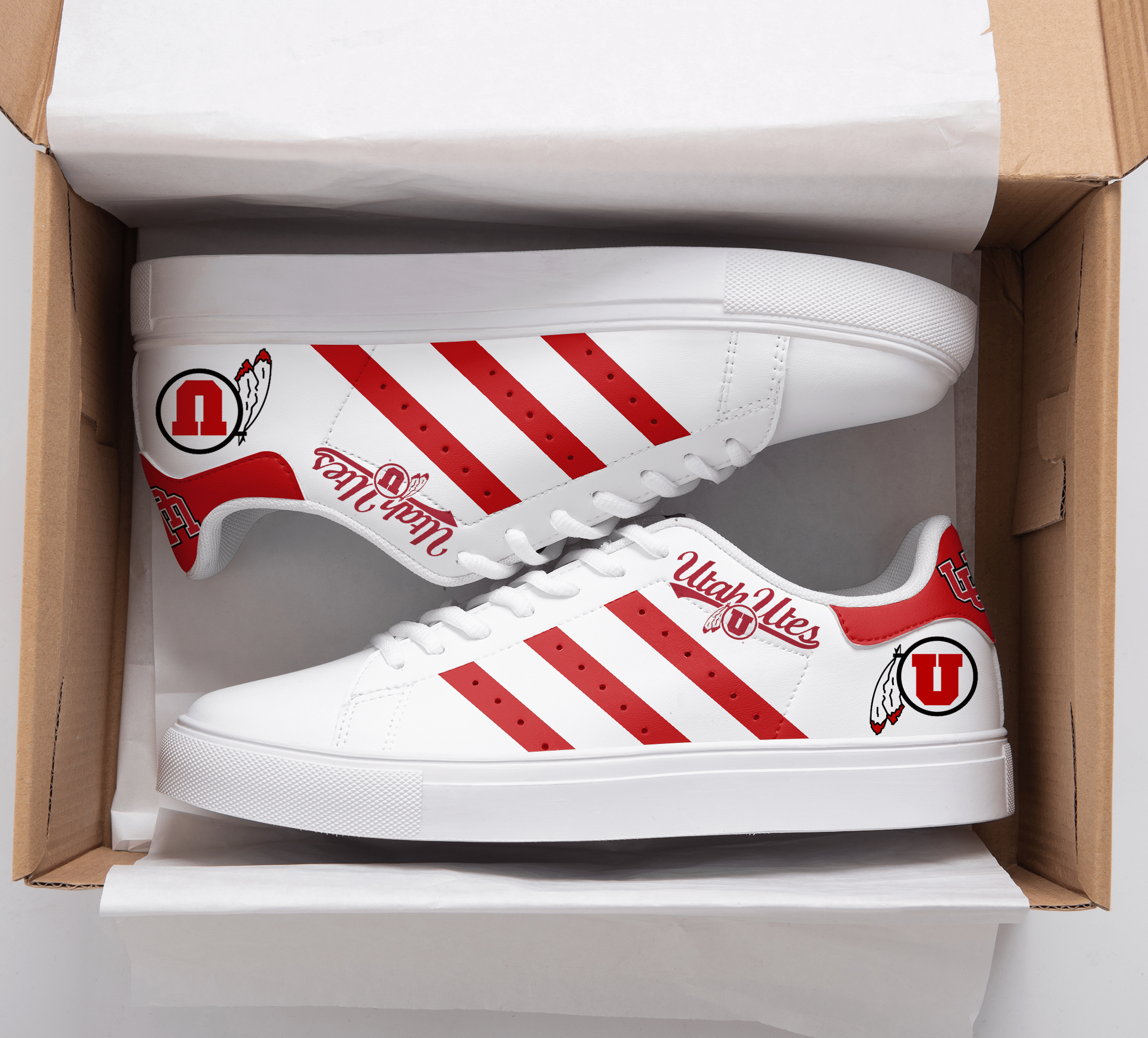Utah Utes Stan Smith Shoes 1 Utah Utes Stan Smith Shoes