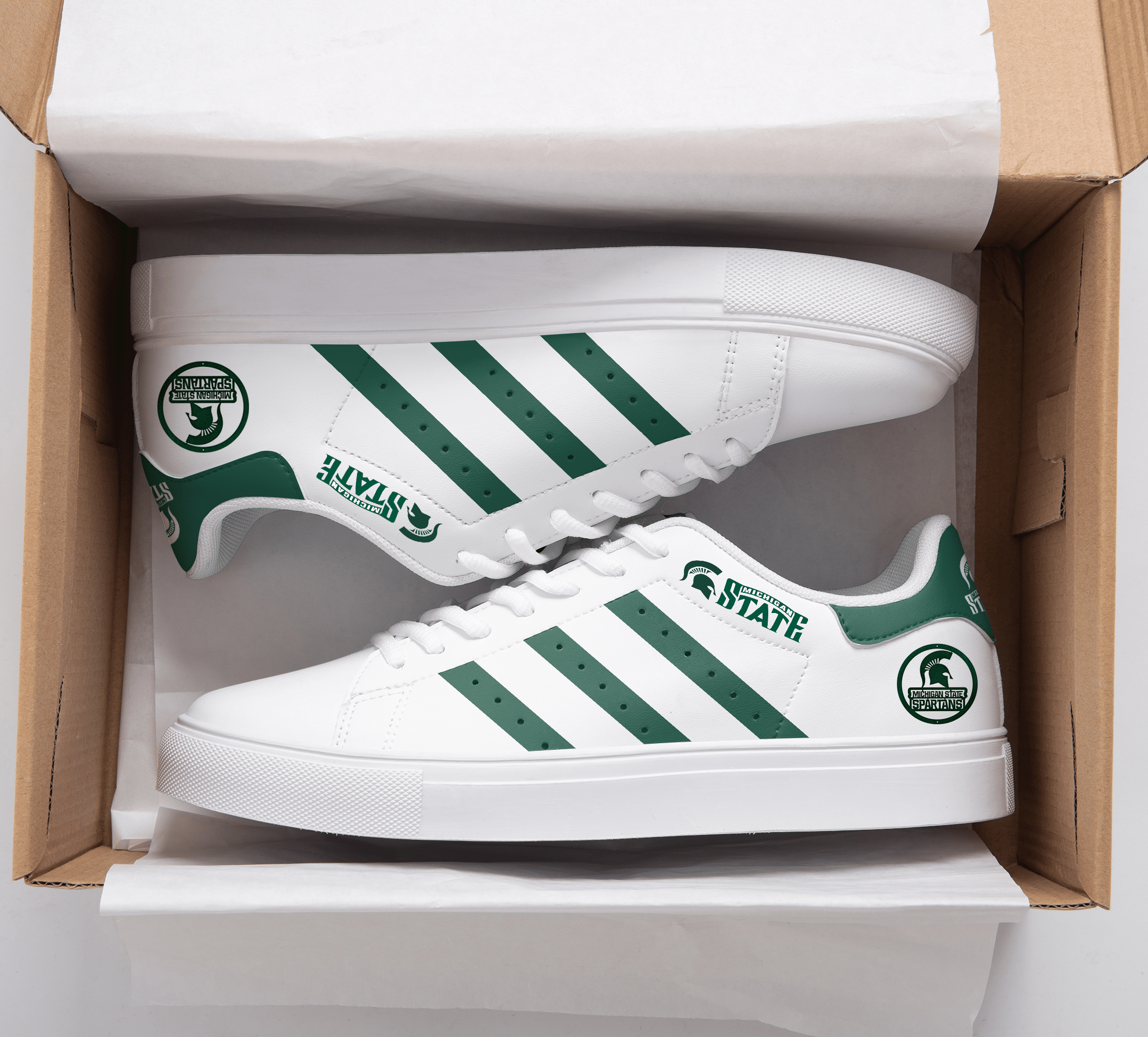 Michigan State Spartans Stan Smith Shoes 1 Michigan State Spartans Stan Smith Shoes
