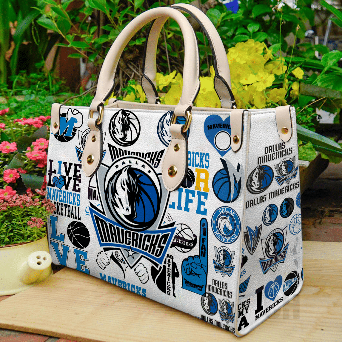Dallas Mavericks Leather Handbag 1 Dallas Mavericks Leather Handbag
