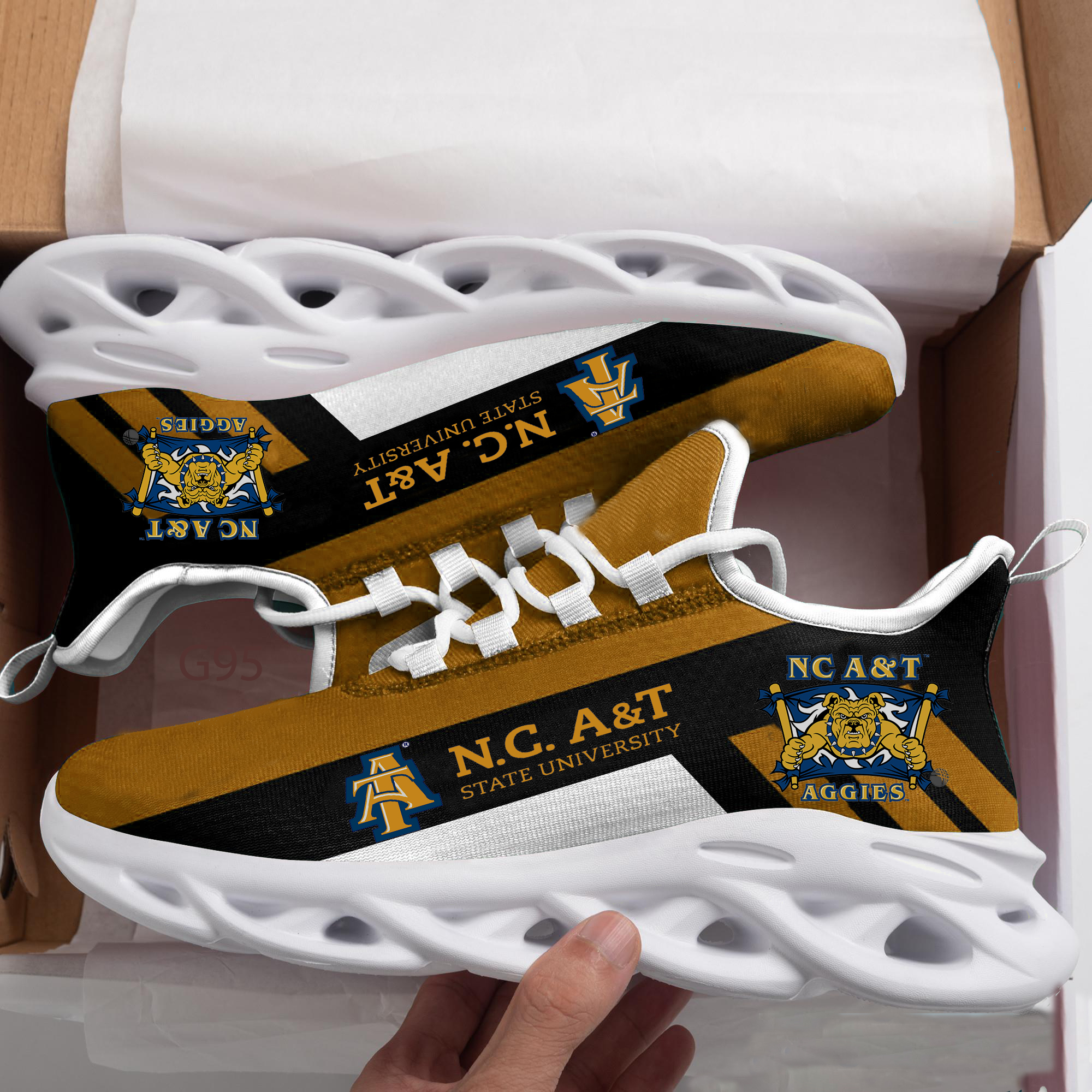 North Carolina A&t Aggie 1 Max Soul Shoes 1 North Carolina A&t Aggie 1 Max Soul Shoes