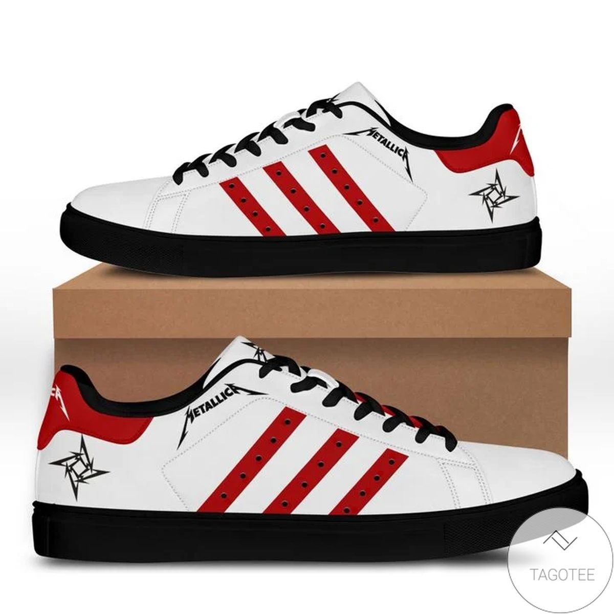 Metallica Band 3 Stan Smith Shoes 1 Metallica Band 3 Stan Smith Shoes