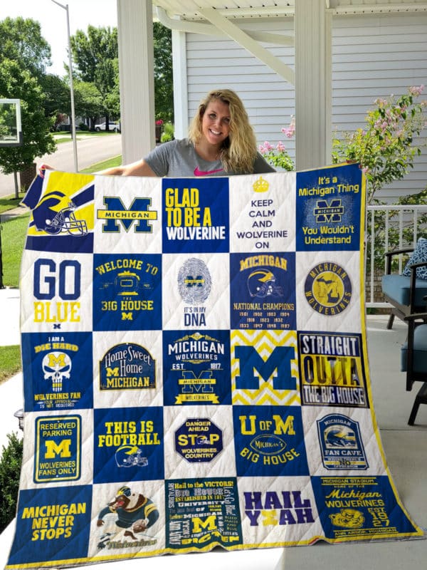 Michigan Wolverines 1 Blanket 1 Michigan Wolverines 1 Blanket